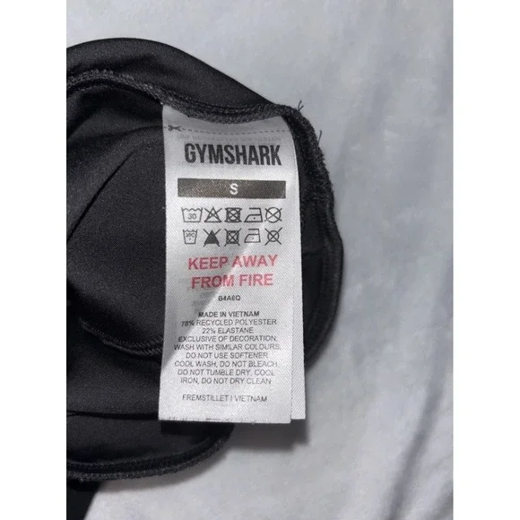 Gymshark Womens Scrunch Leggings Small Black High Waist Seamless NWOT - Picture 9 of 11